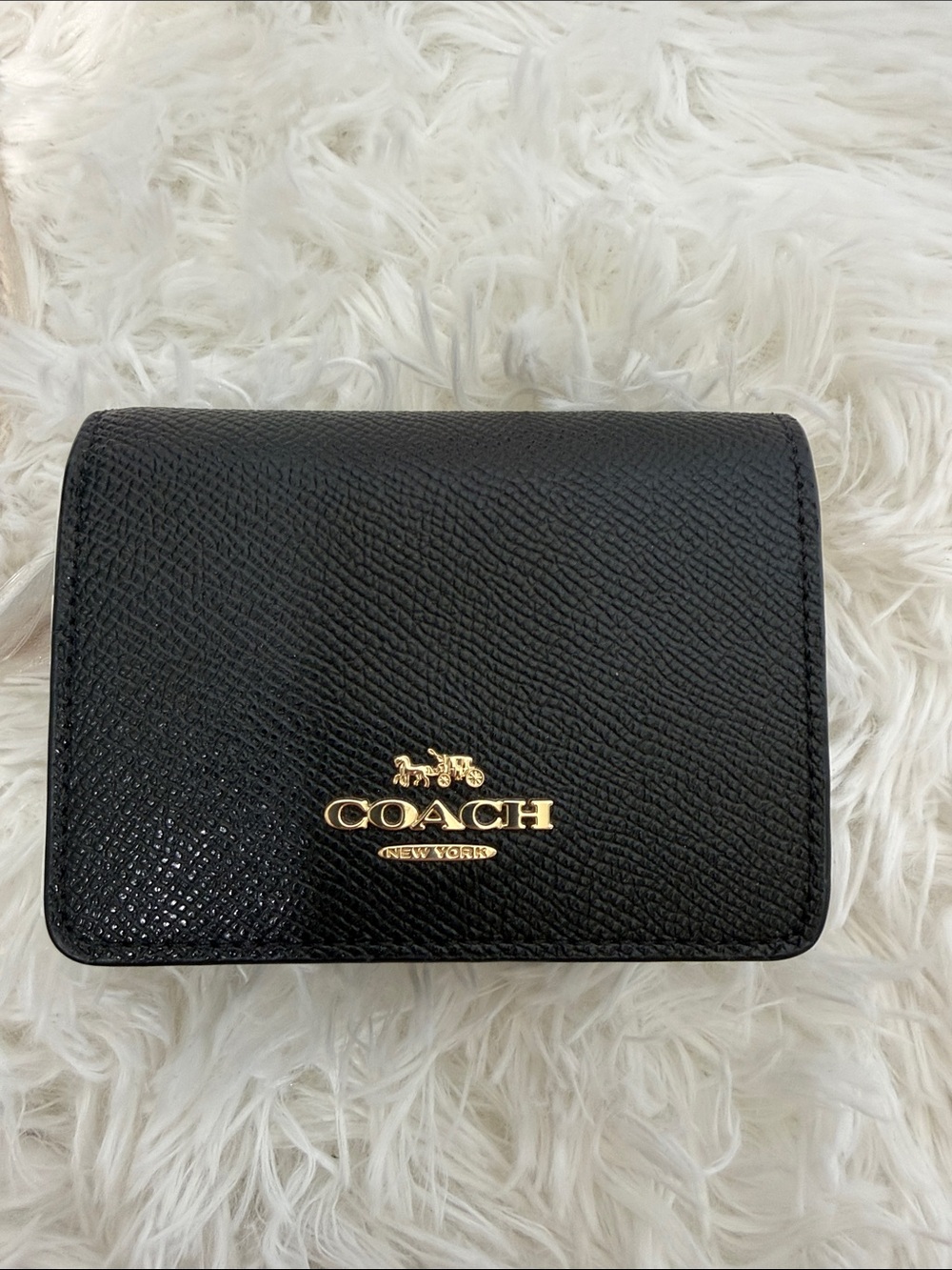 COACH Black Mini Wallet On A Chain - Picture 6 of 13